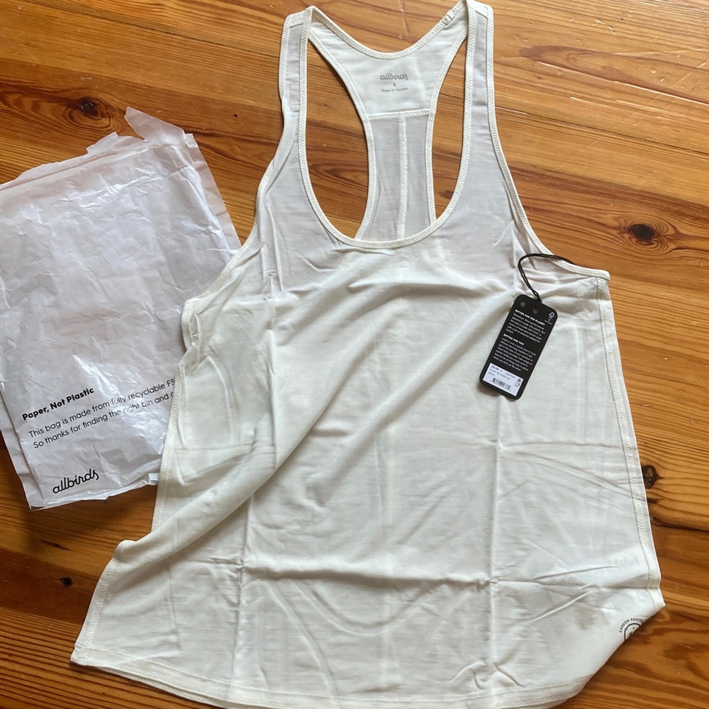 Allbirds Cream Flow Studio Racerback Tank Top